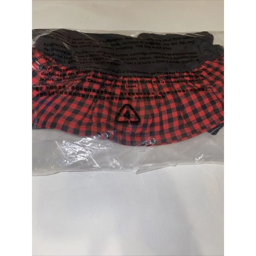 Toddler Girl Carter's 2T Red Plaid Peplum Jersey Top